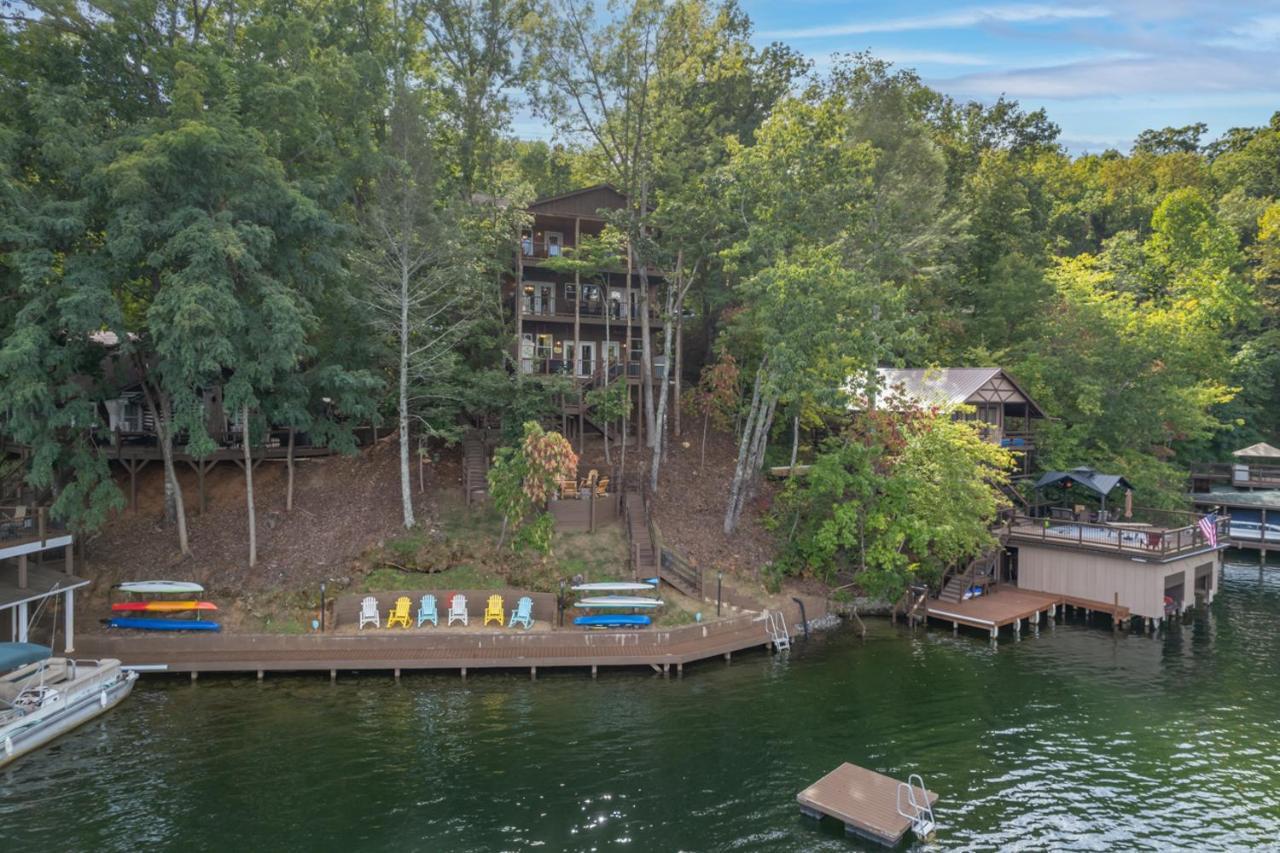 Villa Russell'S Fort At White Oak Point: Historical Cabin On Lake Lure, Luxury, Direct Lake Access! Extérieur photo