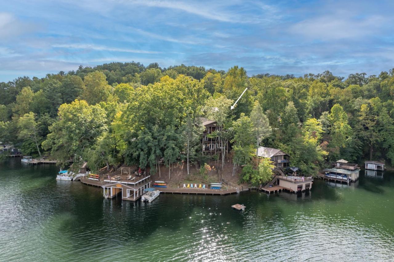 Villa Russell'S Fort At White Oak Point: Historical Cabin On Lake Lure, Luxury, Direct Lake Access! Extérieur photo