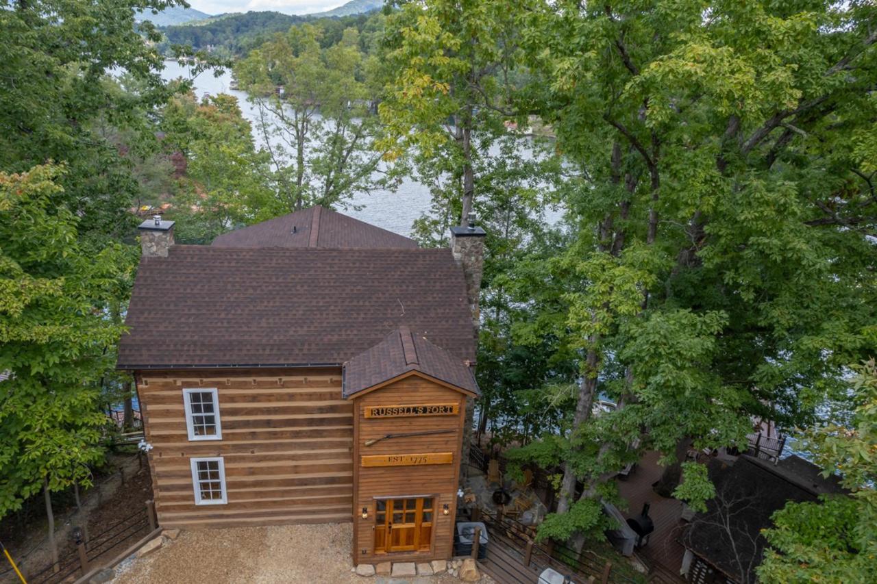 Villa Russell'S Fort At White Oak Point: Historical Cabin On Lake Lure, Luxury, Direct Lake Access! Extérieur photo
