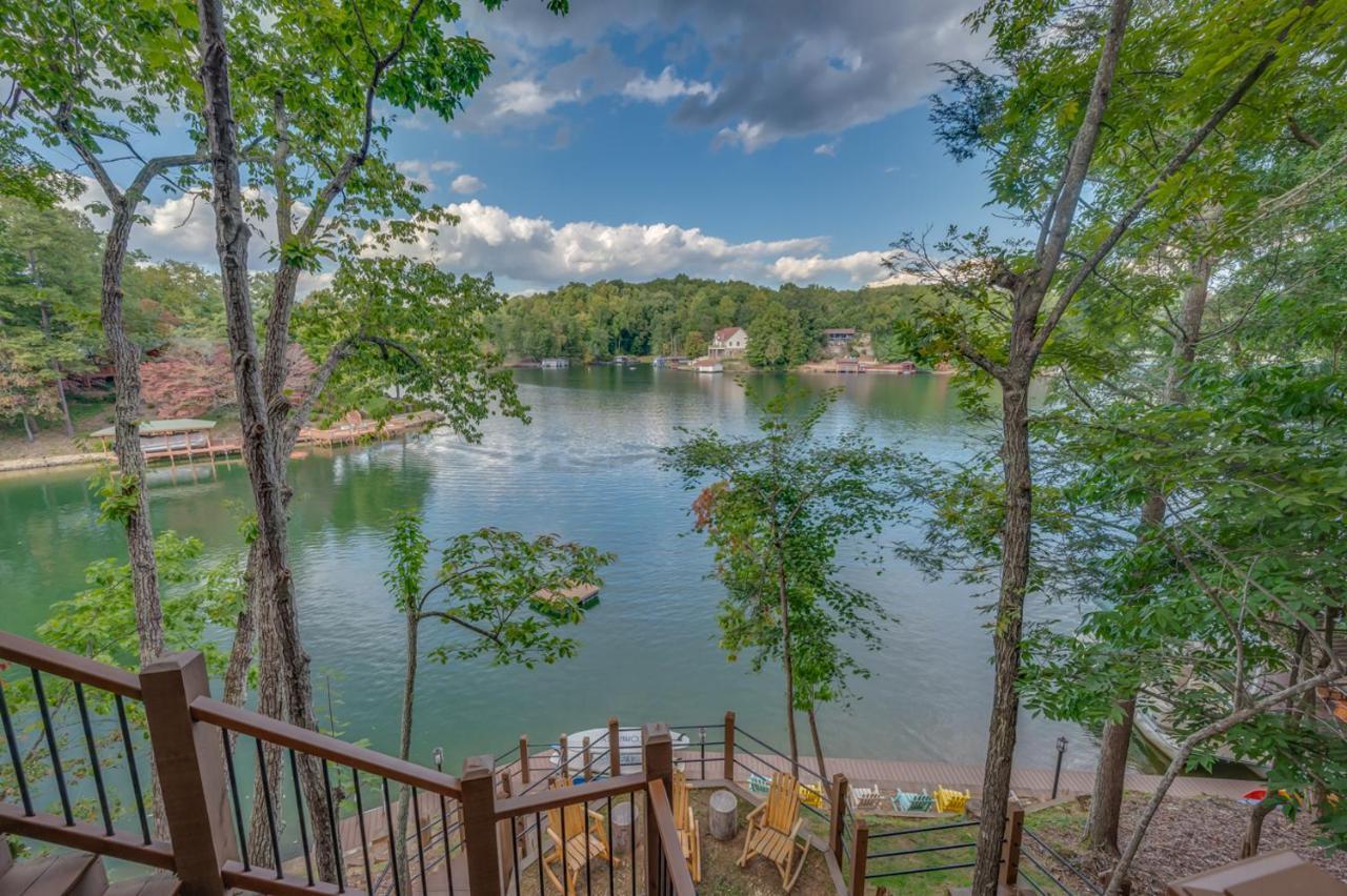 Villa Russell'S Fort At White Oak Point: Historical Cabin On Lake Lure, Luxury, Direct Lake Access! Extérieur photo