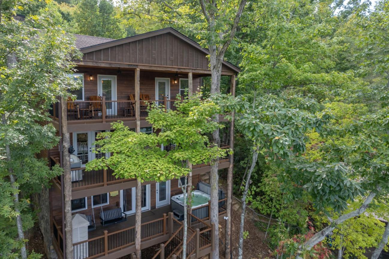 Villa Russell'S Fort At White Oak Point: Historical Cabin On Lake Lure, Luxury, Direct Lake Access! Extérieur photo
